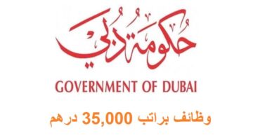 وظائف حكومية في دبي براتب 25,000 – 30,000 درهم