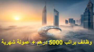 في دبي براتب 5000 درهم عمولة شهرية