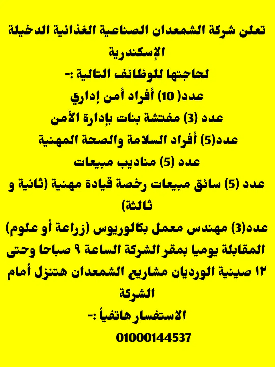 وظائف خالية بالاسكندرية 2022 لجميع المؤهلات