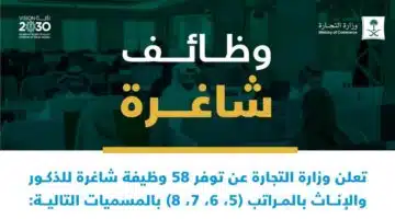 وظائف وزارة التجارة 1
