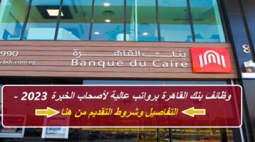 وظائف بنك القاهرة برواتب عالية لأصحاب الخبرة 2023 – التفاصيل وشروط التقديم من هنا