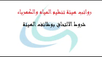 وظائف هيئة تنظيم المياه والكهرباء بالرياض