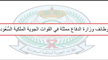 وظائف القوات الجوية الملكية السعودية