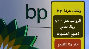 وظائف شركة bp بي بي للنفط والغاز 2023 ( برواتب تصل 2,200 ريال عماني ) لجميع الجنسيات