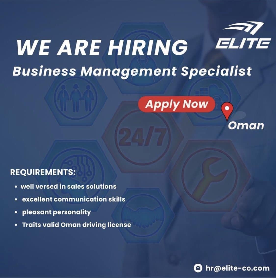 شركة Elite للتوصيل في سلطنة عمان تعلن عن وظائف شاغرة برواتب ومزايا عالية لجميع الجنسيات