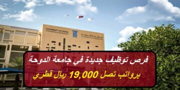 فرص توظيف جديدة في جامعة الدوحة برواتب تصل 19,000 ريال قطري بمختلف التخصصات
