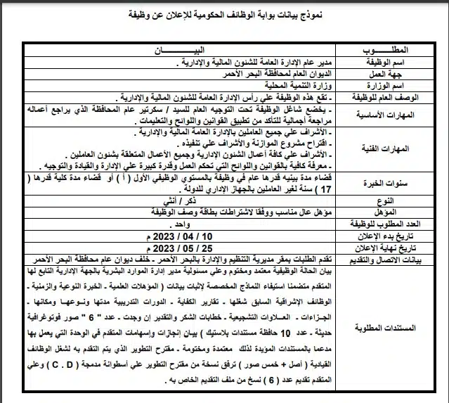 وظائف الحكومة المصرية 1