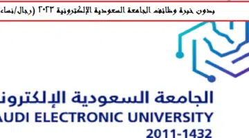 وظائف في الجامعة الإلكترونية
