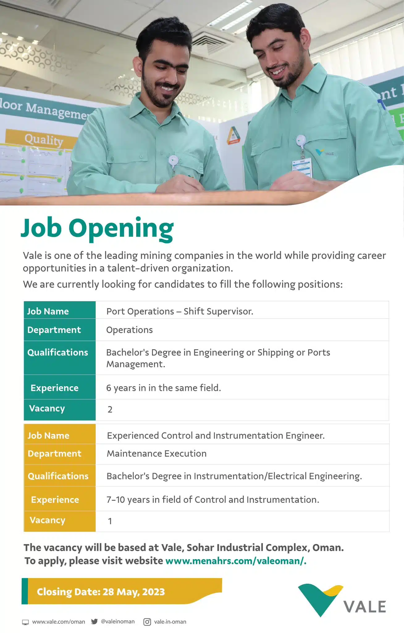 Jobs in Muscat - Jobs in Oman - وظائف شاغرة في سلطنة عمان - وظائف للأجانب في سلطنة عمان