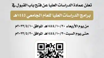 جامعة المجمعة تعلن موعد التقديم على برامج الدراسات العليا للعام الجامعي 1445هـ