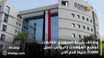 وظائف شركة السويدي للكابلات لجميع المؤهلات الرواتب تصل 21000 جنيه قدم الآن