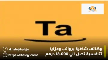 وظائف شاغرة برواتب ومزايا تنافسية تصل الي 18.000 درهم