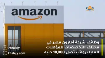وظائف شركة أمازون مصر في مختلف التخصصات للمؤهلات العليا برواتب تصل 18000 جنيه