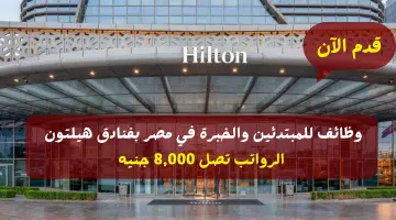 وظائف للمبتدئين والخبرة في مصر بفنادق هيلتون