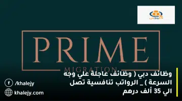 وظائف دبي وظائف عاجلة علي وجه السرعة الرواتب تنافسية تصل الي 35 ألف درهم