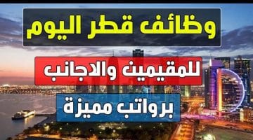 قطر اليوم لجميع الجنسيات والمؤهلات