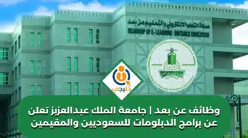 وظائف عن بعد جامعة الملك عبدالعزيز تعلن عن برامج الدبلومات للسعوديين والمقيمين