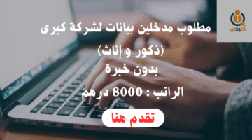 وظائف ادخال بيانات