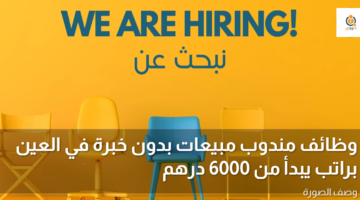 وظائف مندوب مبيعات بدون خبرة