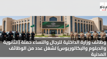 وظائف وزارة الداخلية