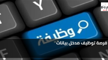 فرصة توظيف مدخل بيانات