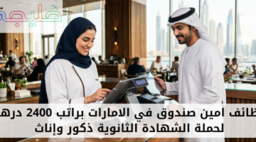 وظائف امين صندوق في الامارات