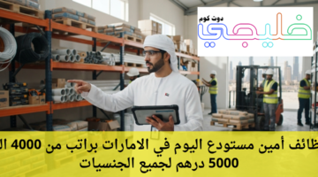 وظائف أمين مستودع اليوم