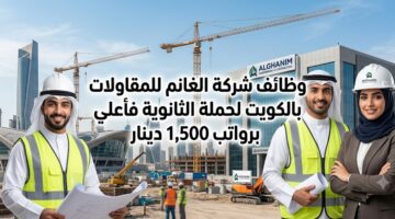 وظائف شركة الغانم للمقاولات بالكويت