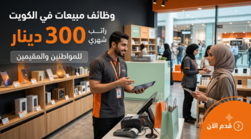 وظائف مبيعات في الكويت برواتب 300 دينار
