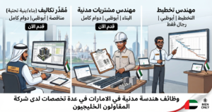 وظائف هندسة مدنية في الامارات