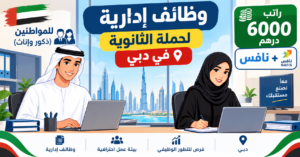 وظائف إدارية لحملة الثانوية