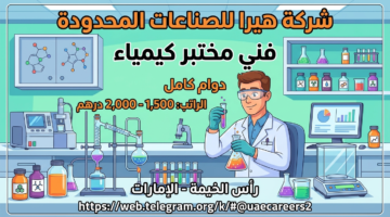 وظائف فني مختبر كيمياء الإمارات