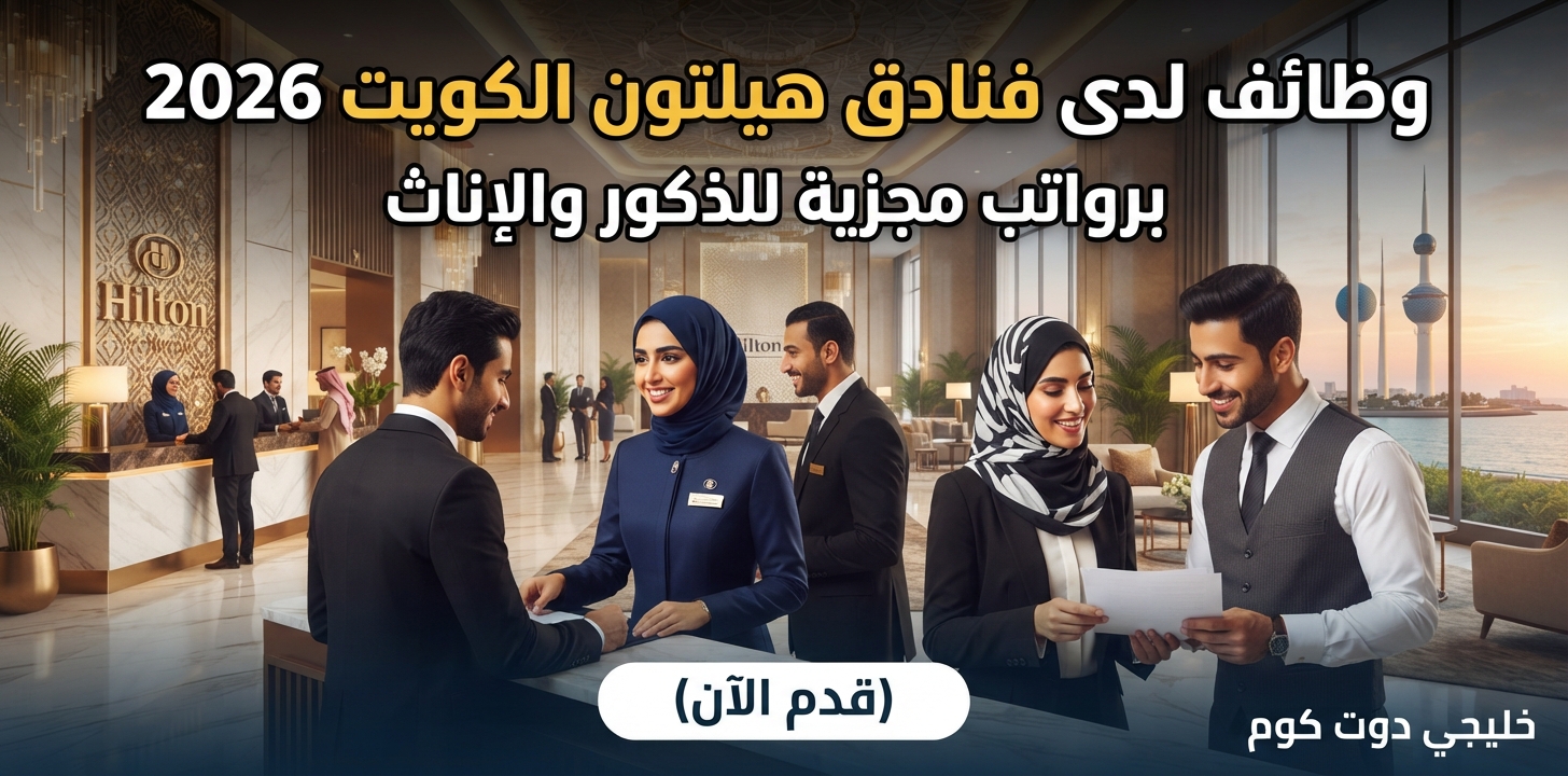 وظائف لدى فنادق هيلتون الكويت 2026 برواتب مجزية للذكور والإناث (قدم الآن) 1 وظائف لدى فنادق هيلتون الكويت