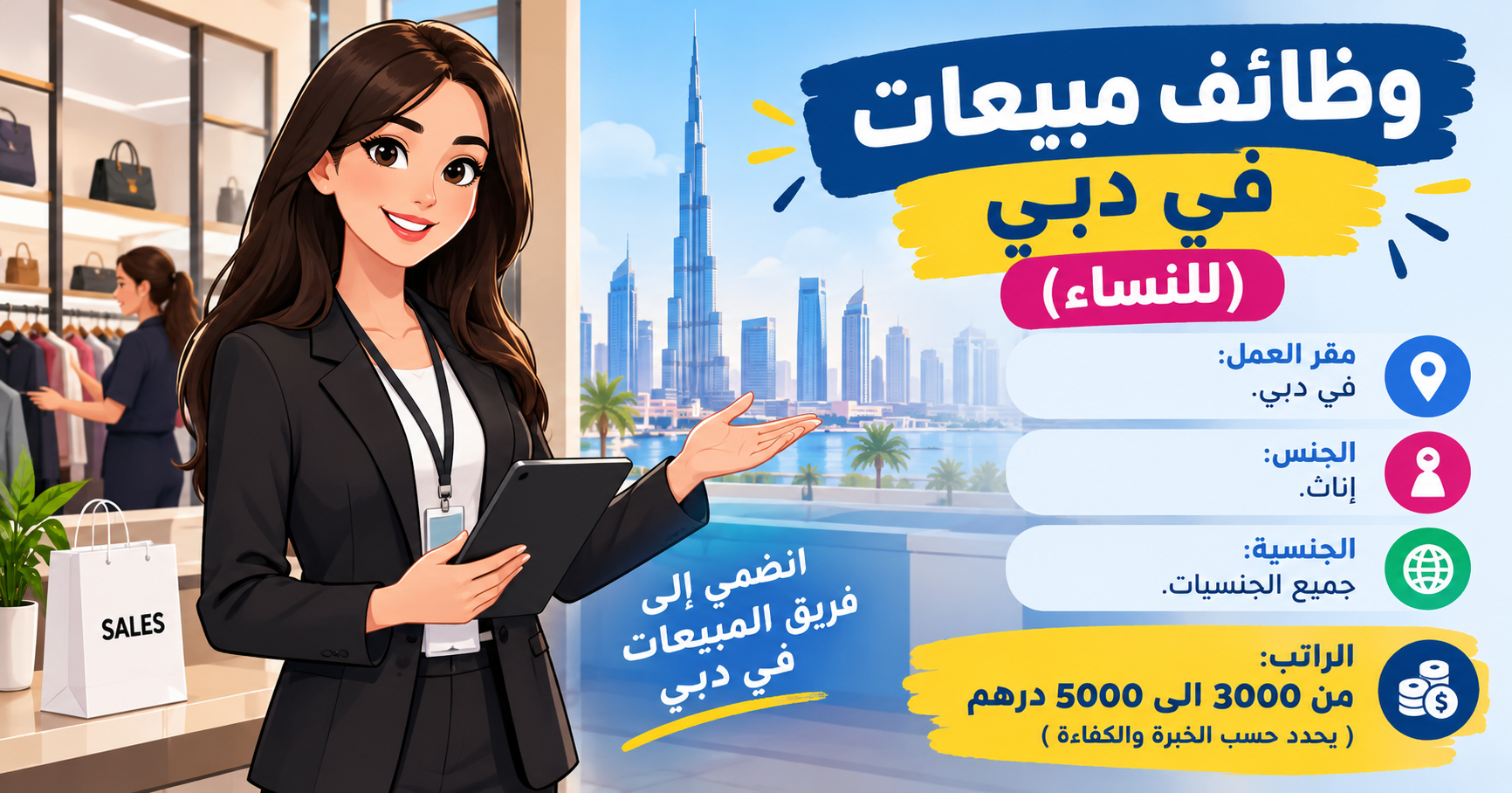 وظائف مبيعات في دبي