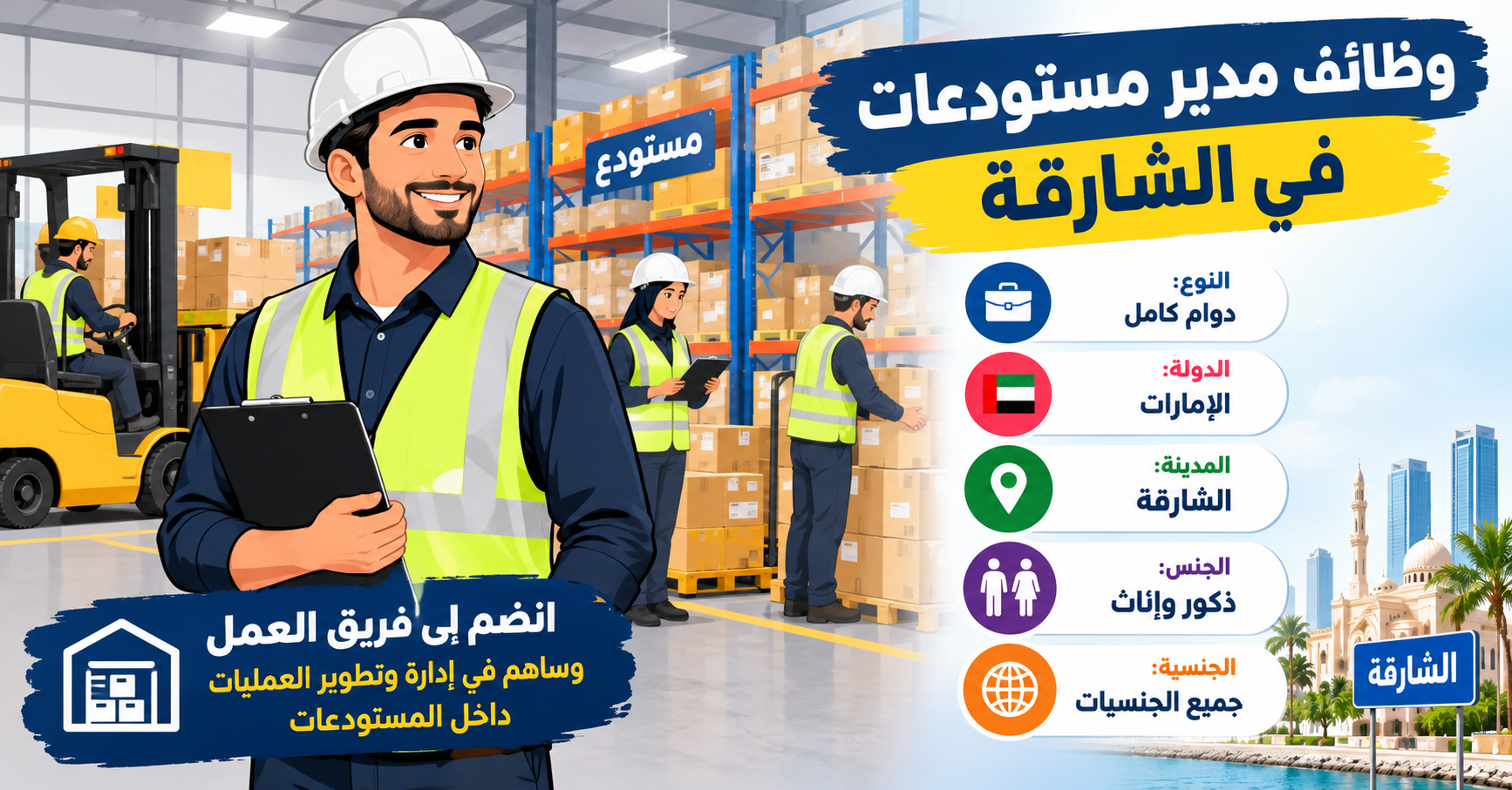 وظائف مدير مستودعات